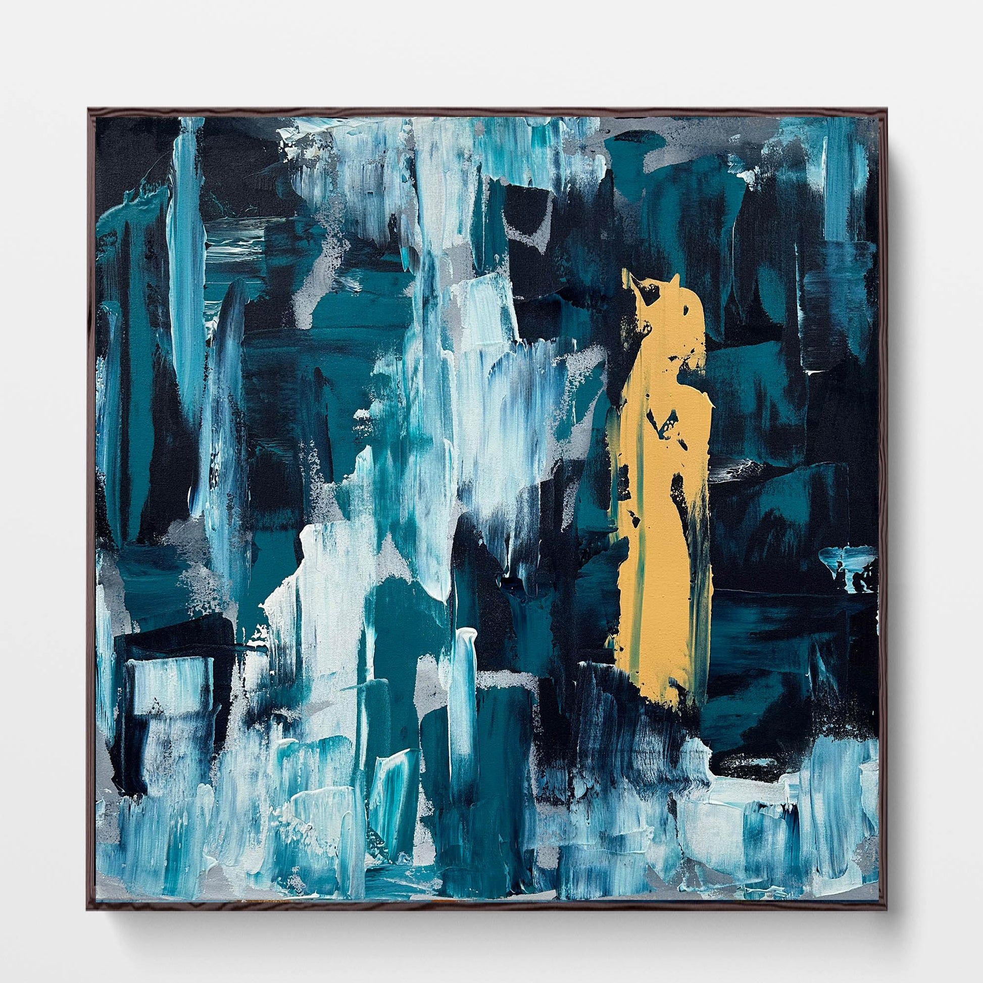 Nightwave - Original Painting-Abstract House