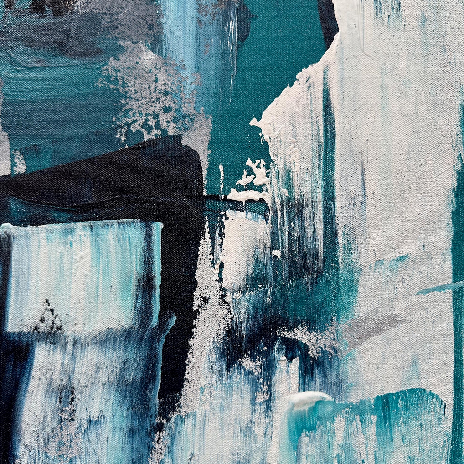 Nightwave - Original Painting-Abstract House