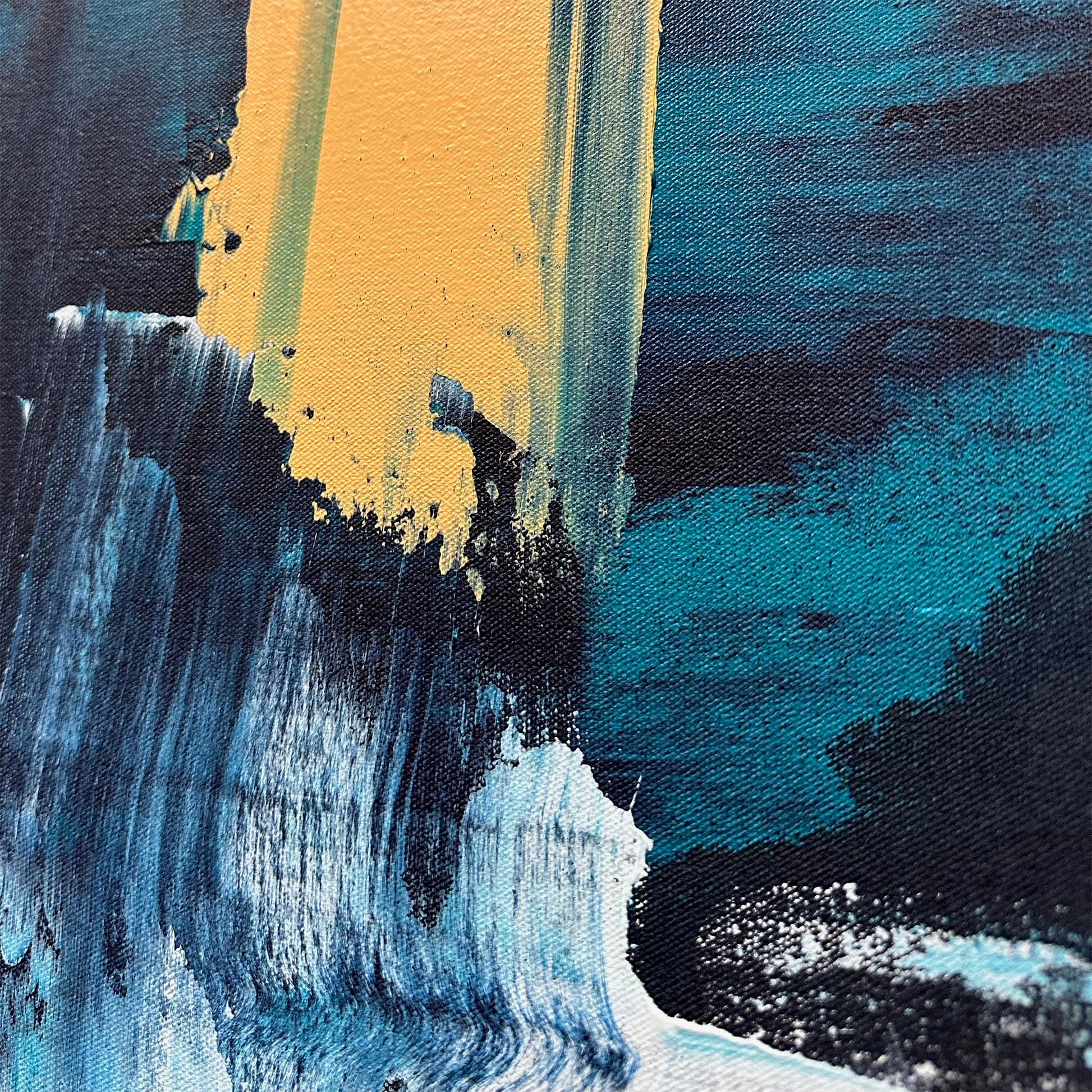 Nightwave - Original Painting-Abstract House