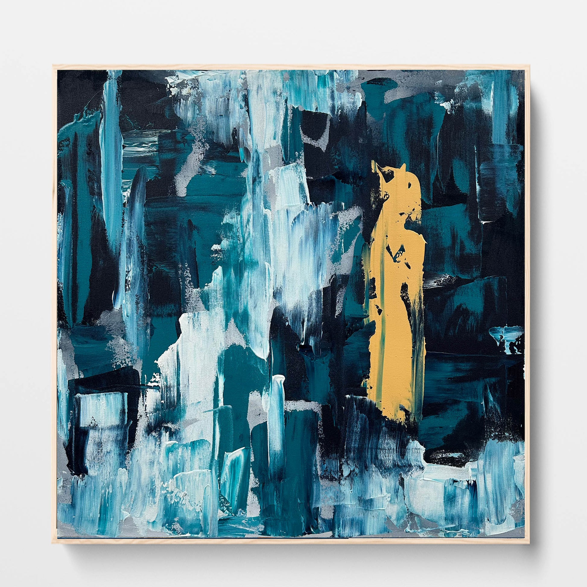 Nightwave - Original Painting-Abstract House