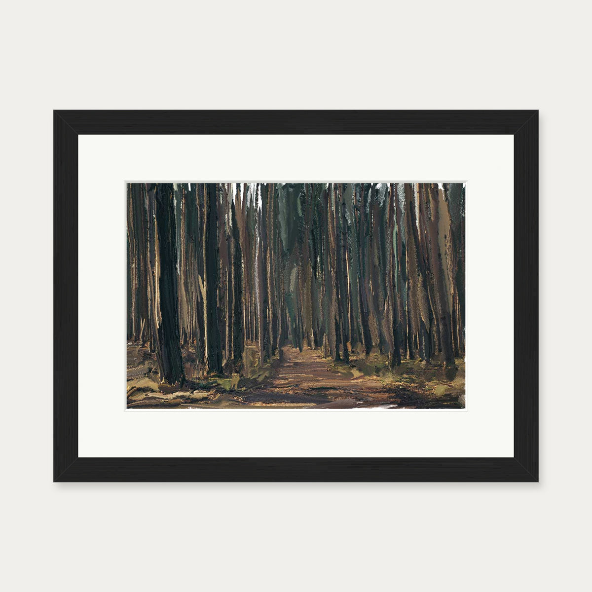Norwegian Landscape Art Print — 30 x 40 cm — Black Frame