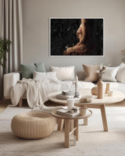 Impressionist Fine Art Nude Painting Framed Canvas-Abstract House