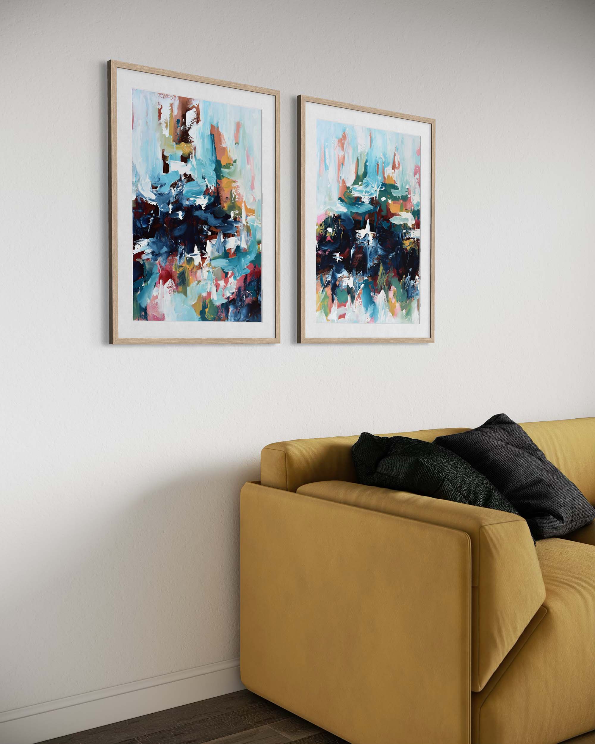 Vibrant Landscape Print Set Of 2