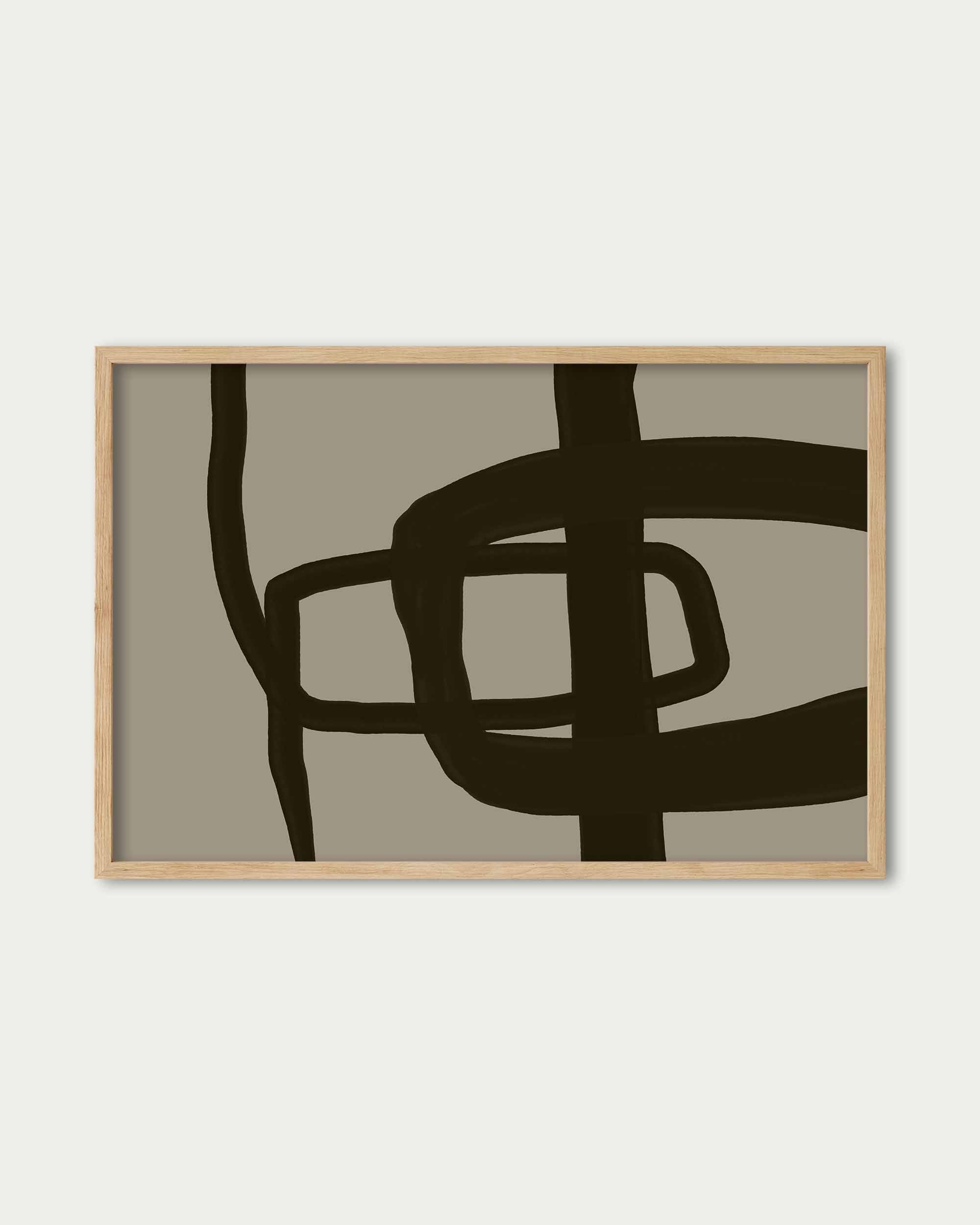 Brown Mono Tones II Art Print