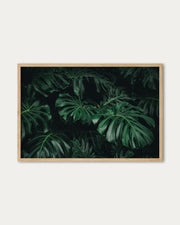 Tropical Green Leaves Art Print