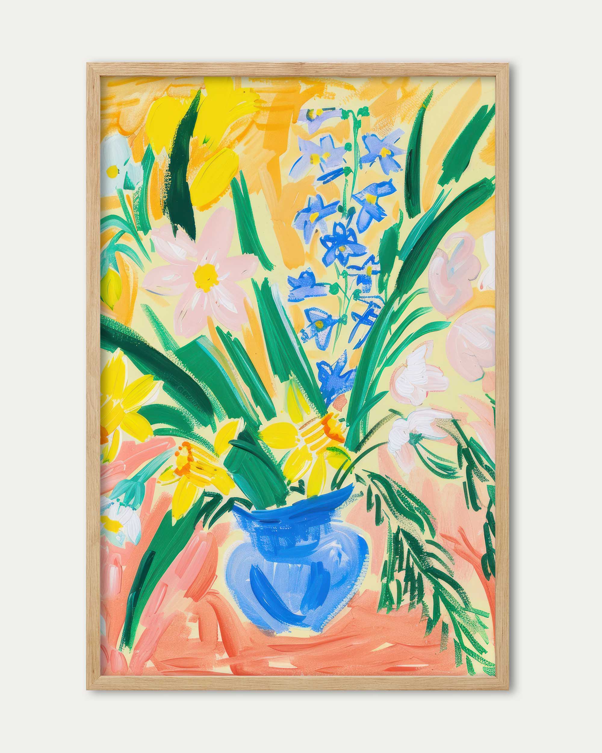 Abstract Flowers Wall Art