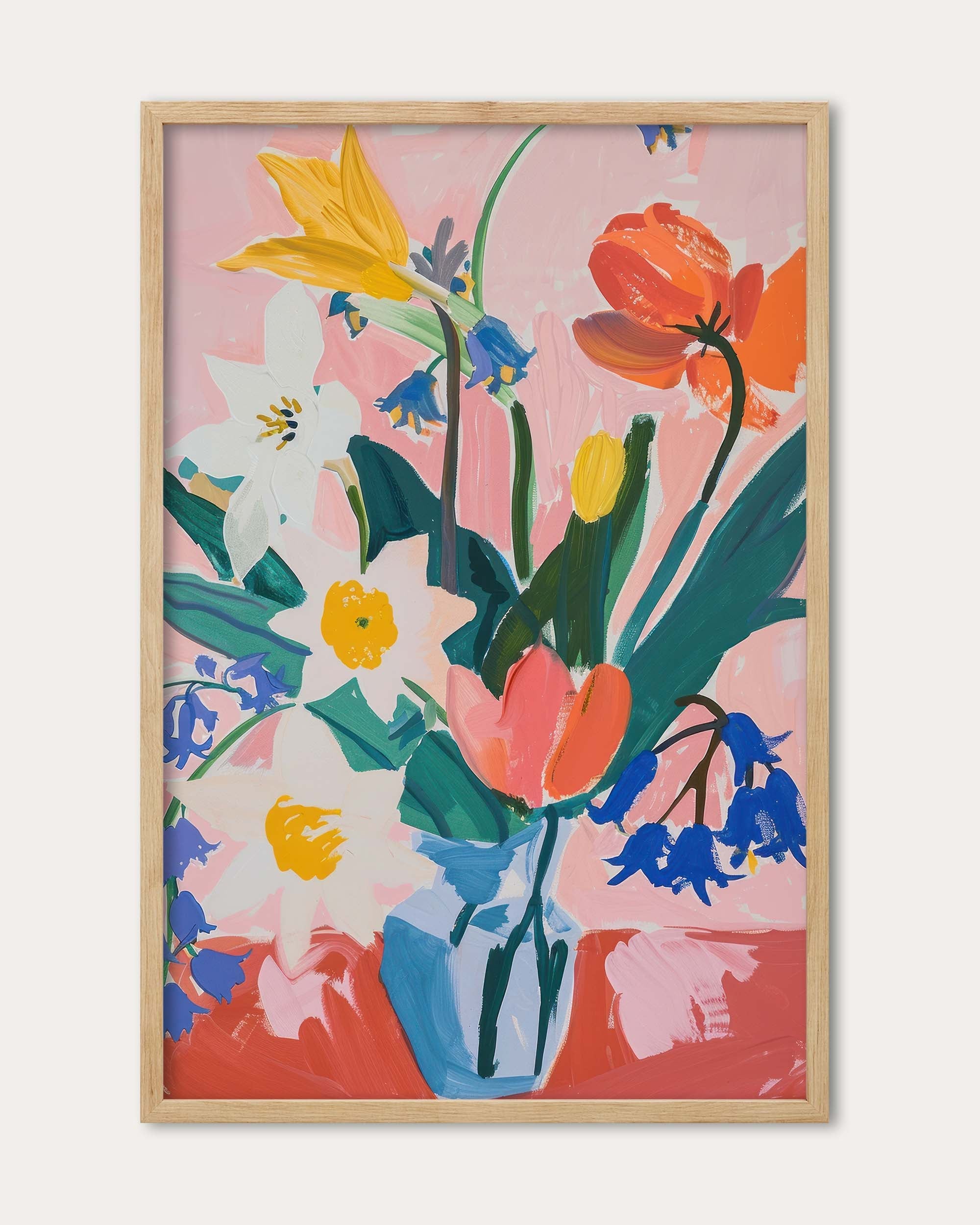 Colourful Flowers Wall Art