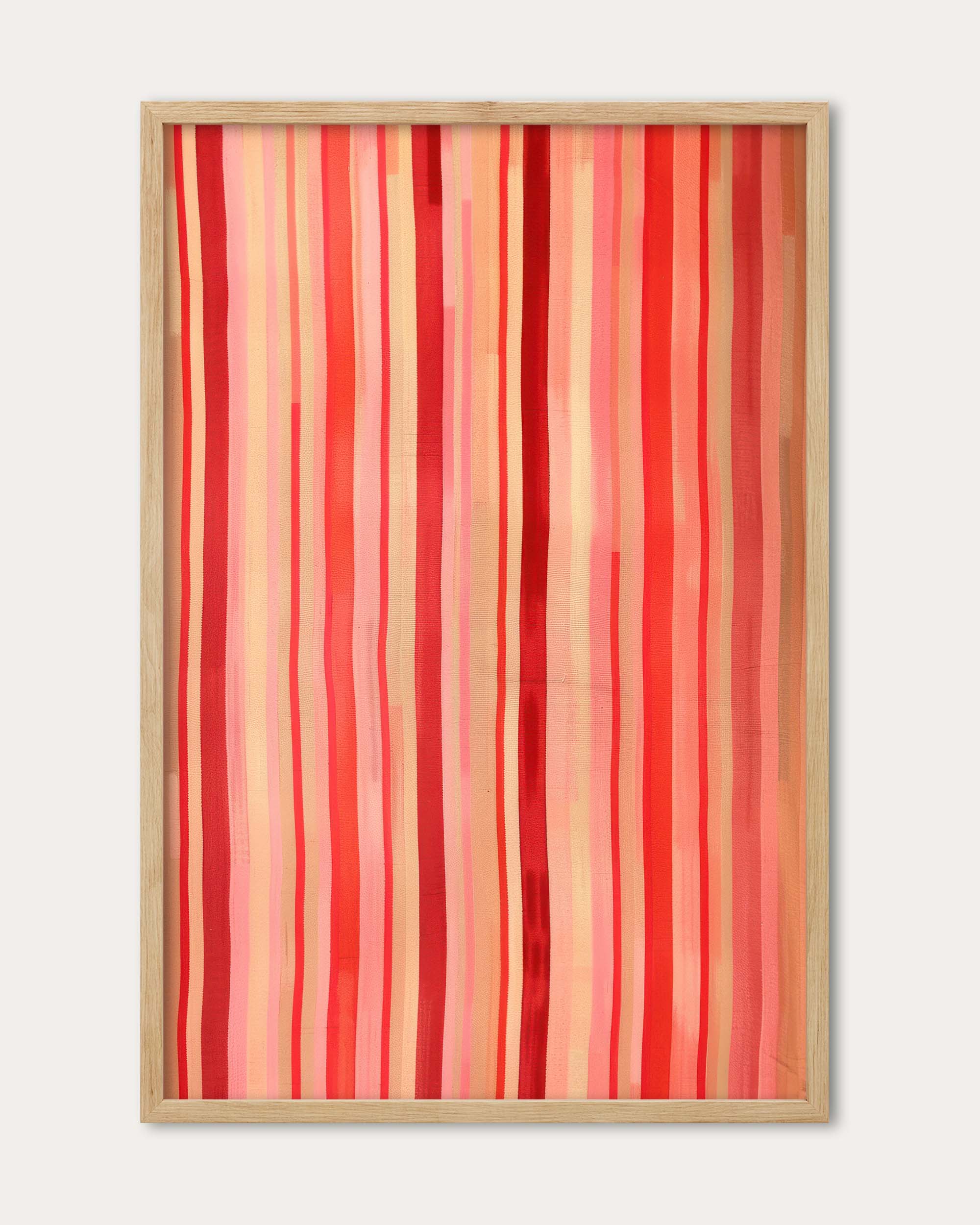 Red Stripes Wall Art