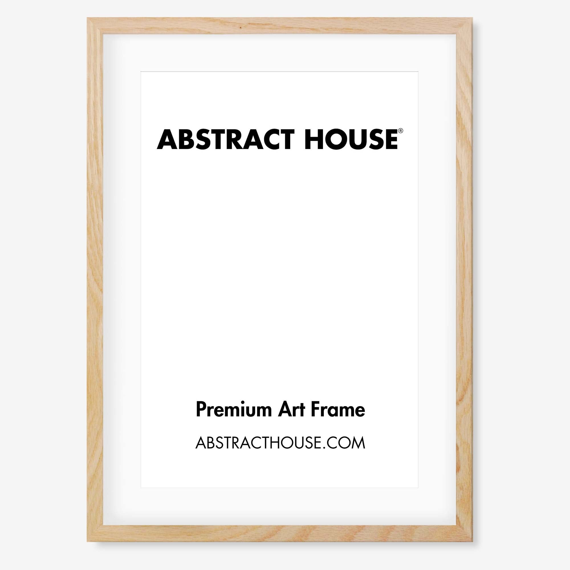 Poster Frame With Non-Reflective Glass-Oak-A3 29.7 x 42 cm-Abstract House