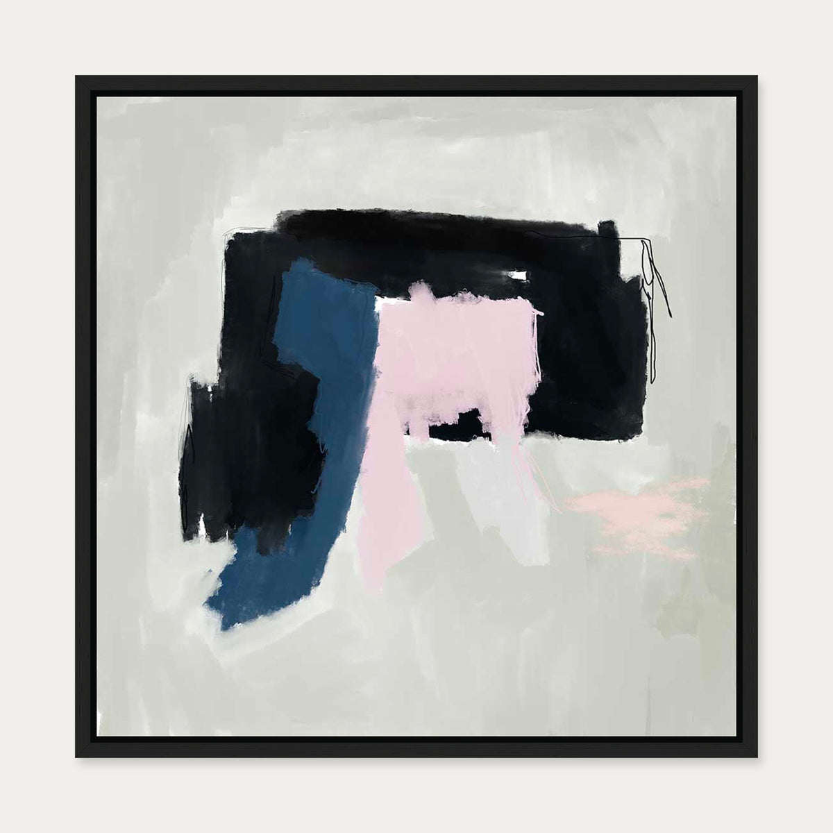 Obsession Canvas Art — 50 x 50 cm — Black Frame