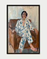 Silk On Leather Wall Art