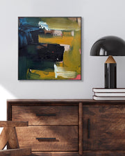 Summit - Original Painting-Abstract House