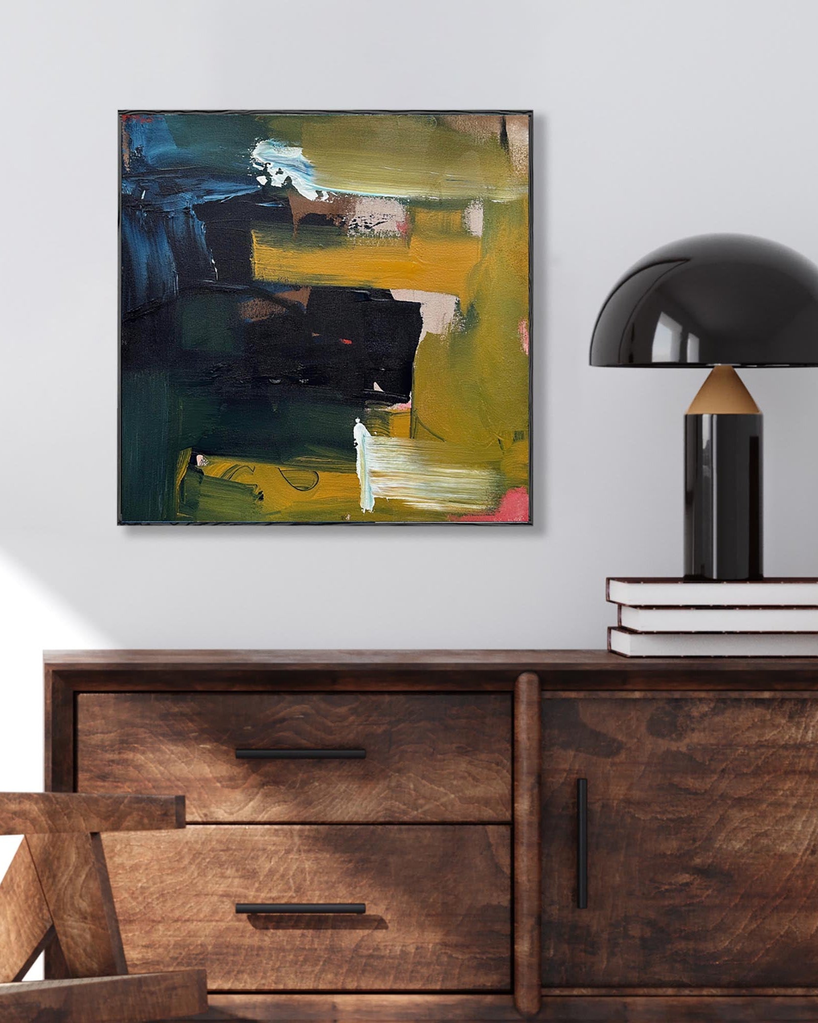 Summit - Original Painting-Abstract House