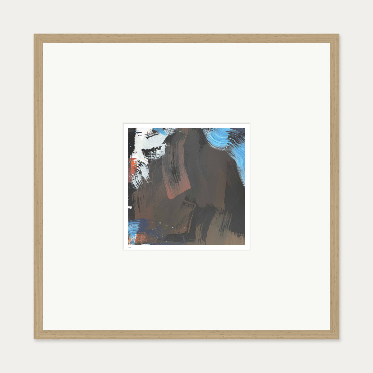 Open Air II Limited Edition Print — 70 x 70 cm — Oak Frame