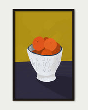 Oranges In a Bowl Wall Art