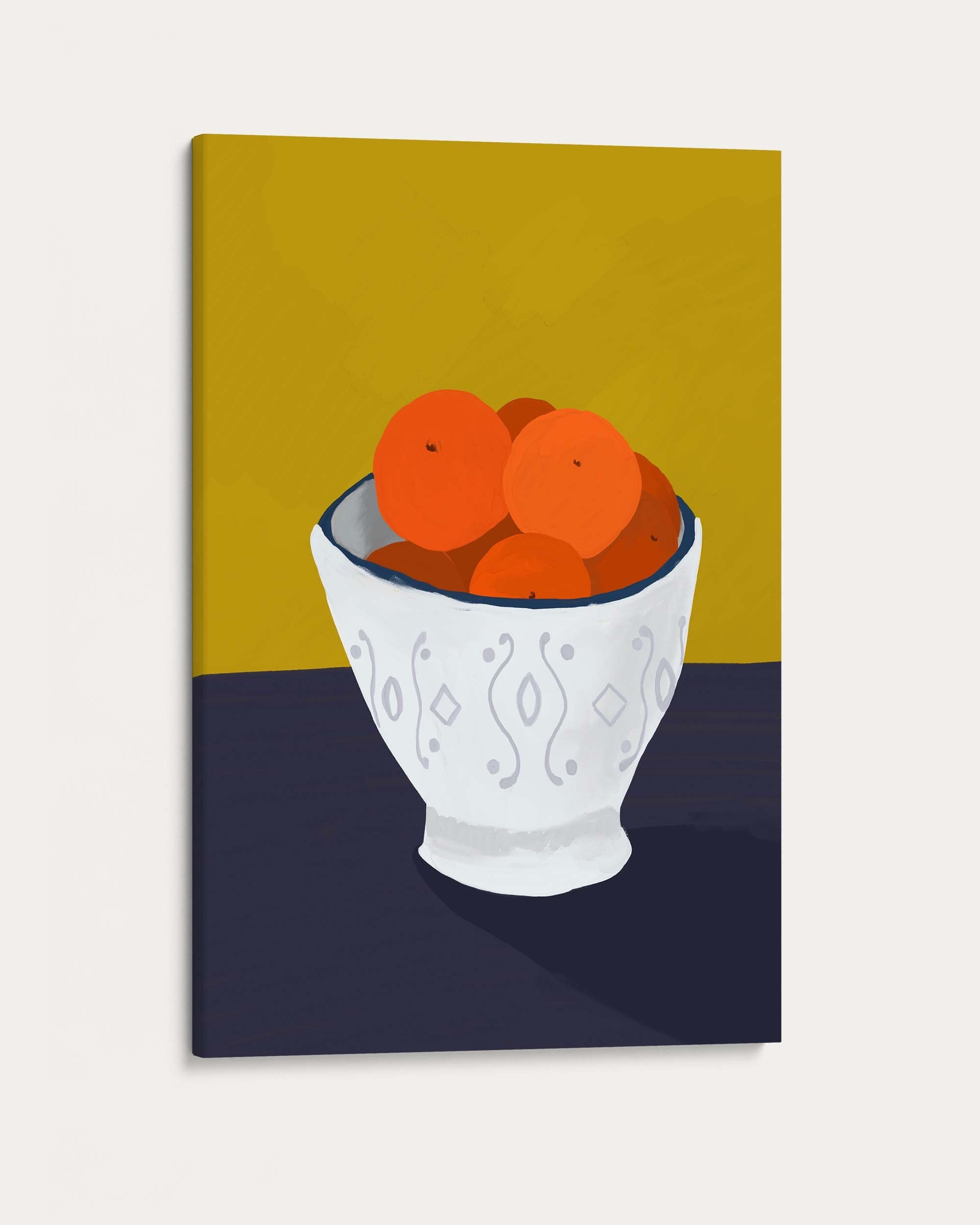 Oranges In a Bowl Wall Art