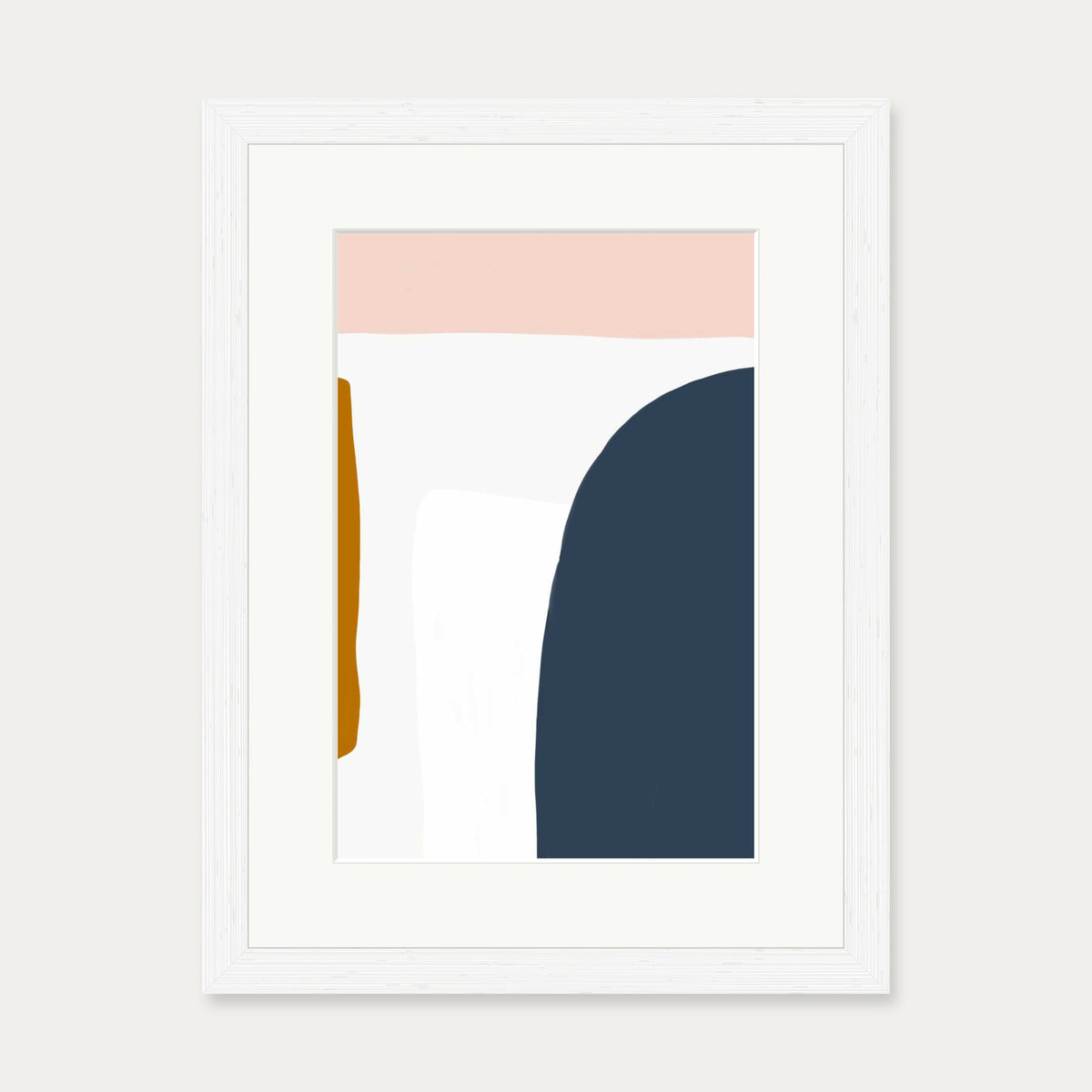 Organic Design Art Print — 30 x 40 cm — White Frame