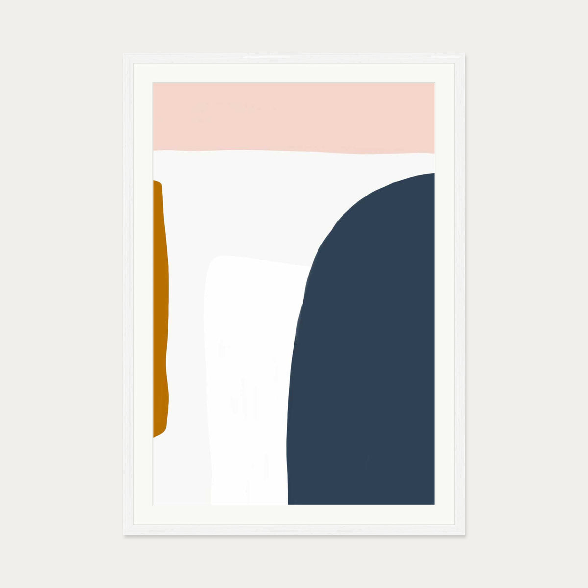 Organic Design Art Print — 70 x 100 cm — White Frame