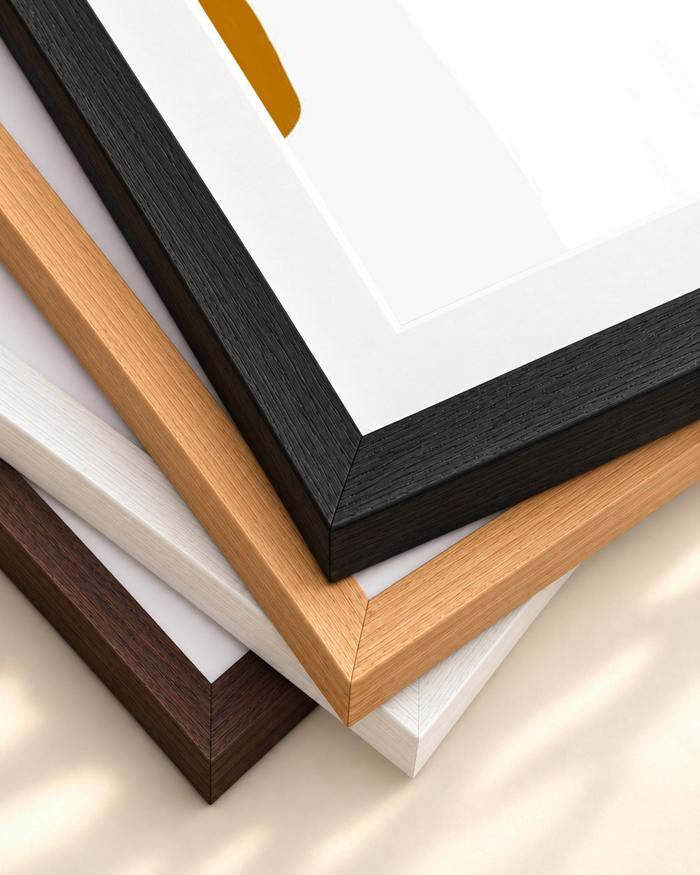 Organic Design Art Print — framed print corner with 5 cm mount and bevel