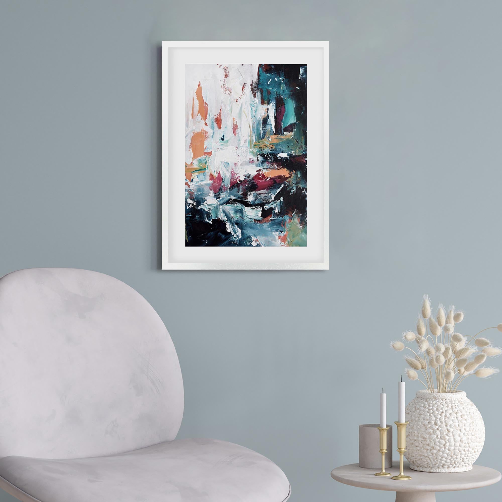 Abstract 256 Framed Art