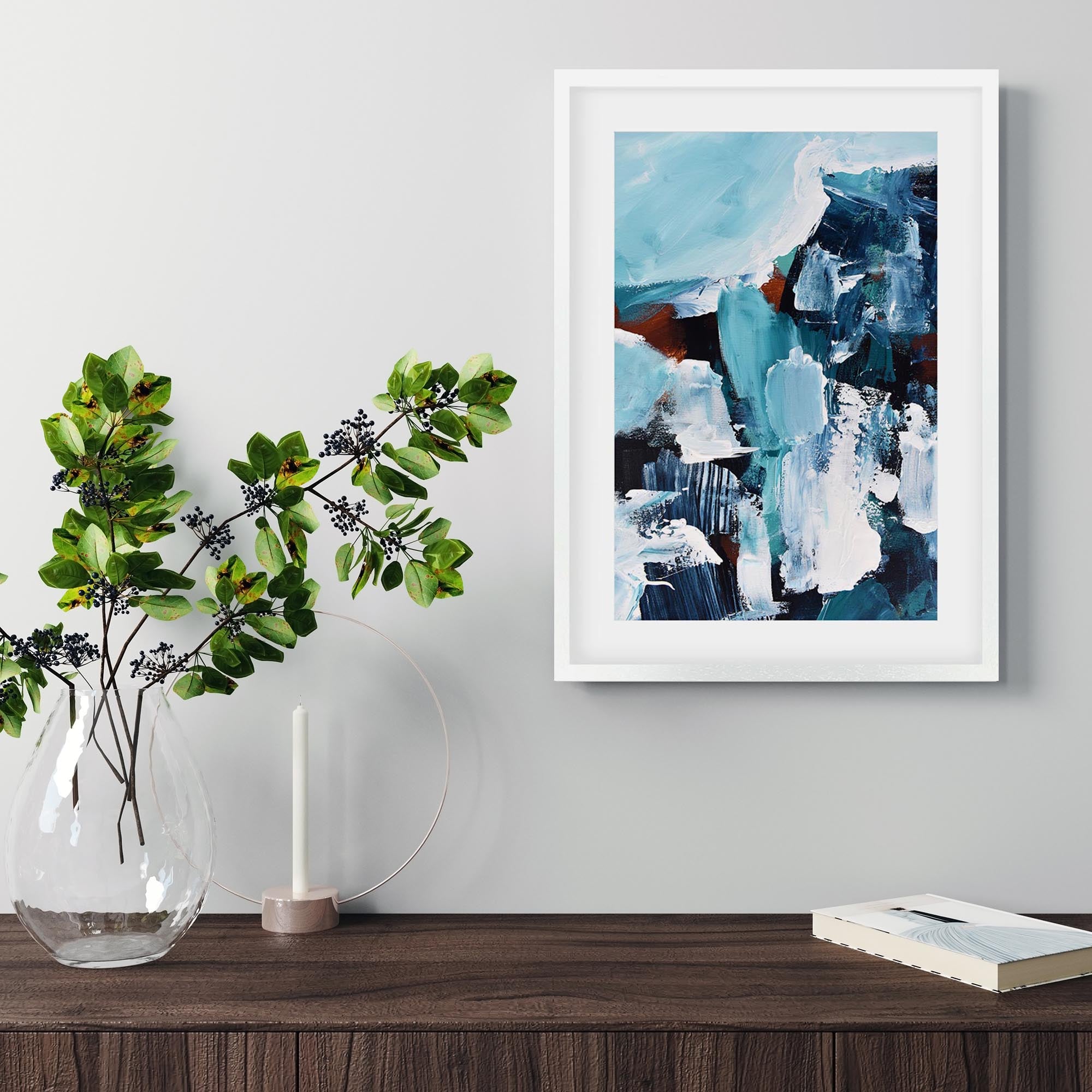 Abstract 187 Framed Art