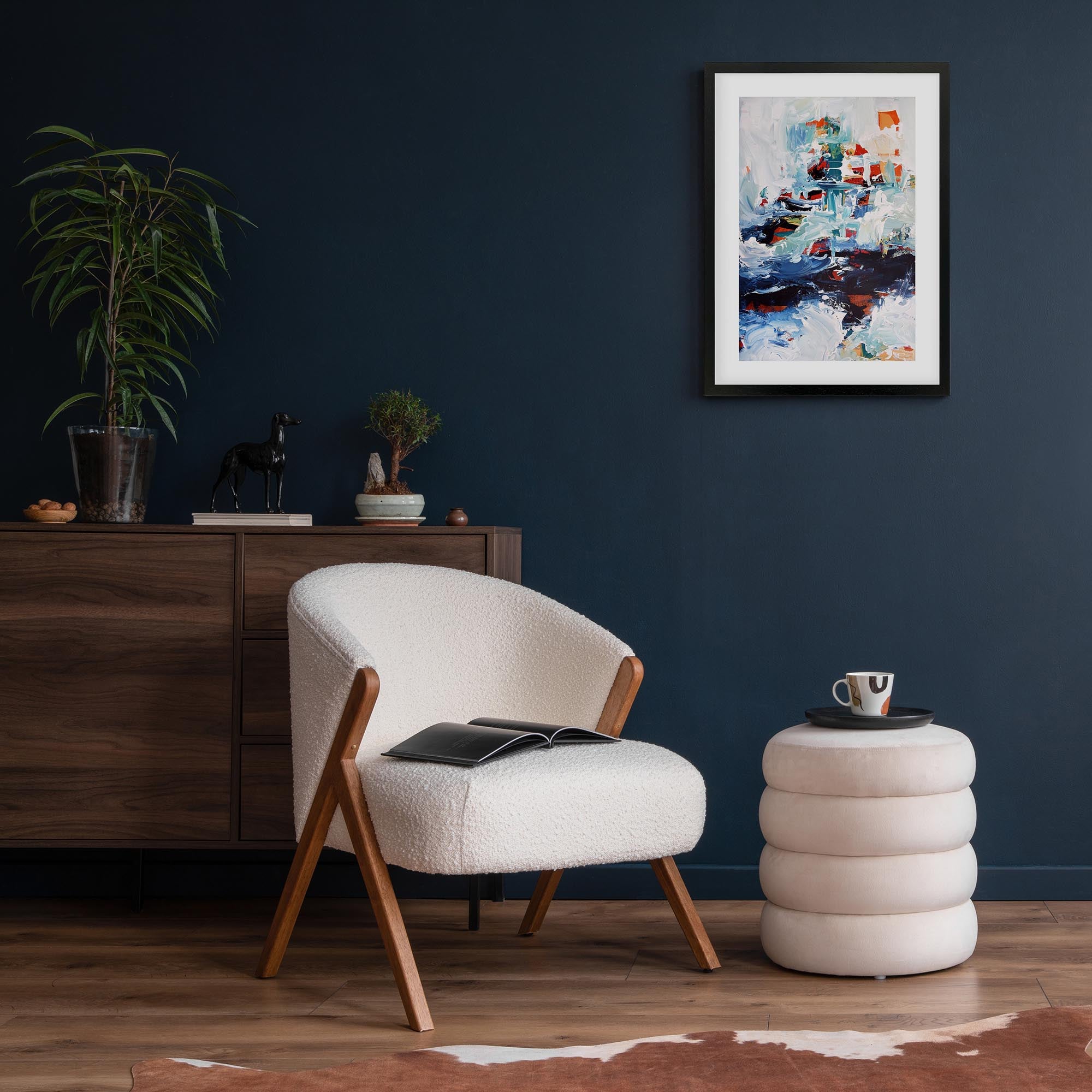Abstract 163 Framed Art