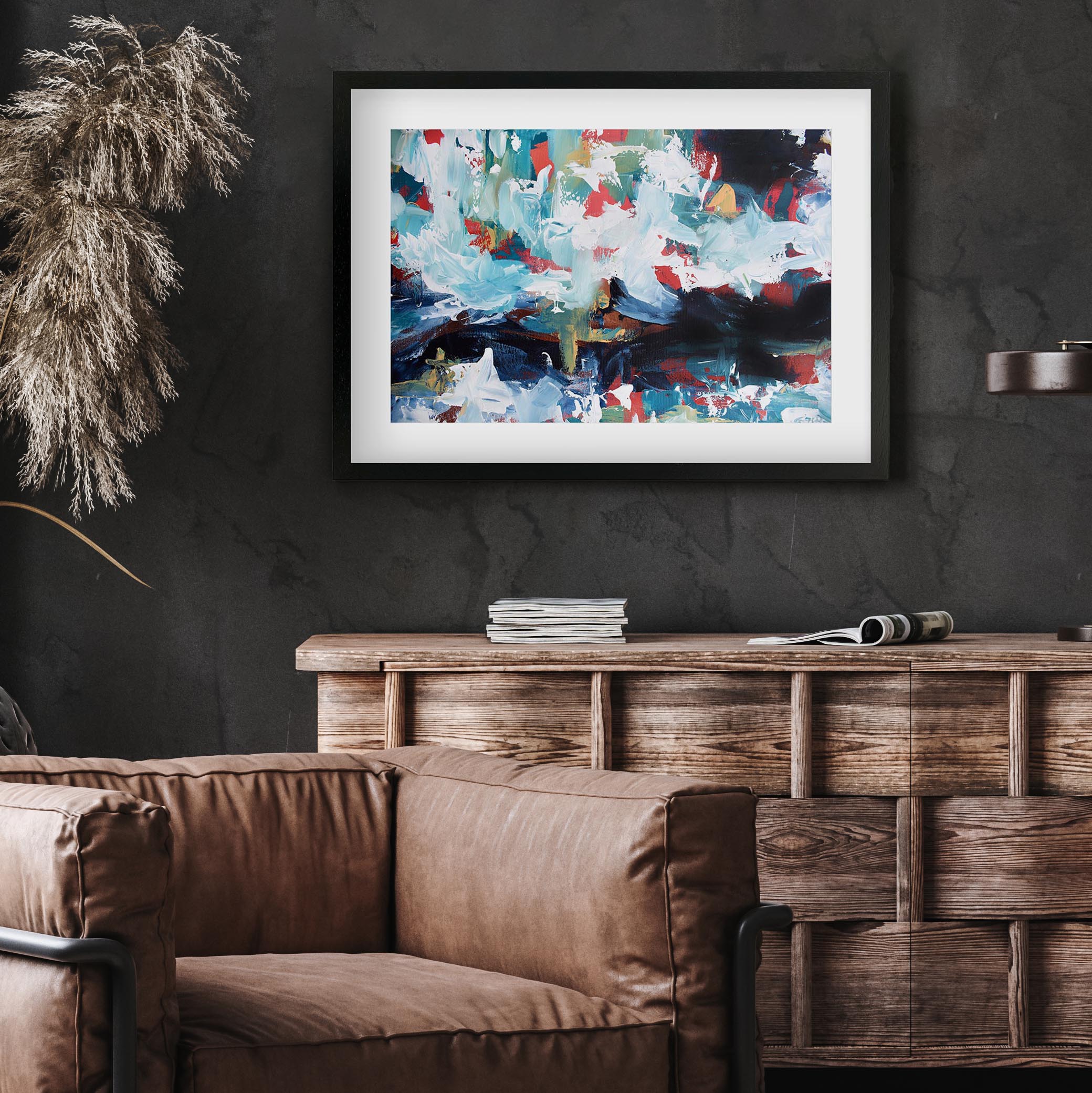 Abstract 234 Framed Art