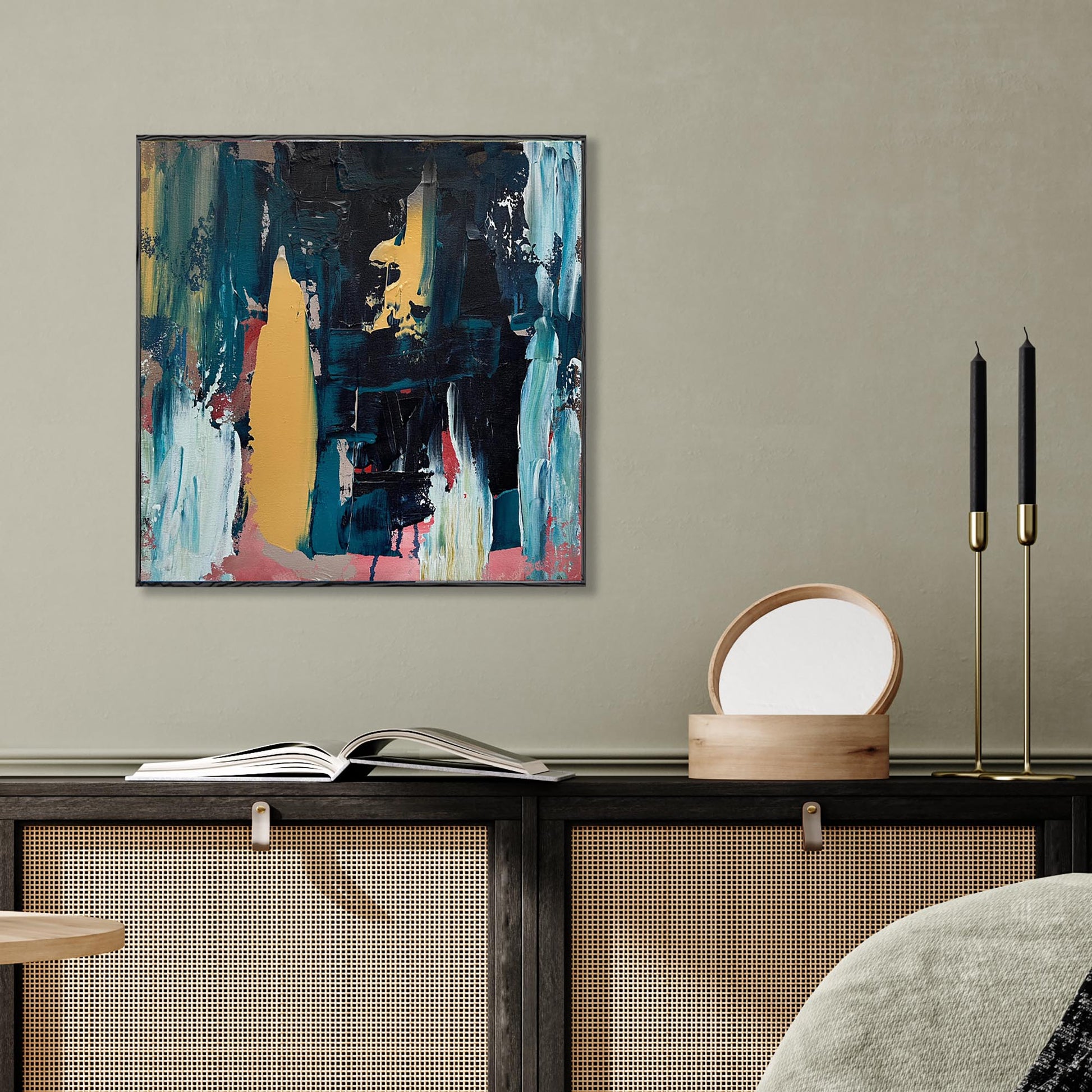 Wanting To Be Free - Original Painting-Abstract House