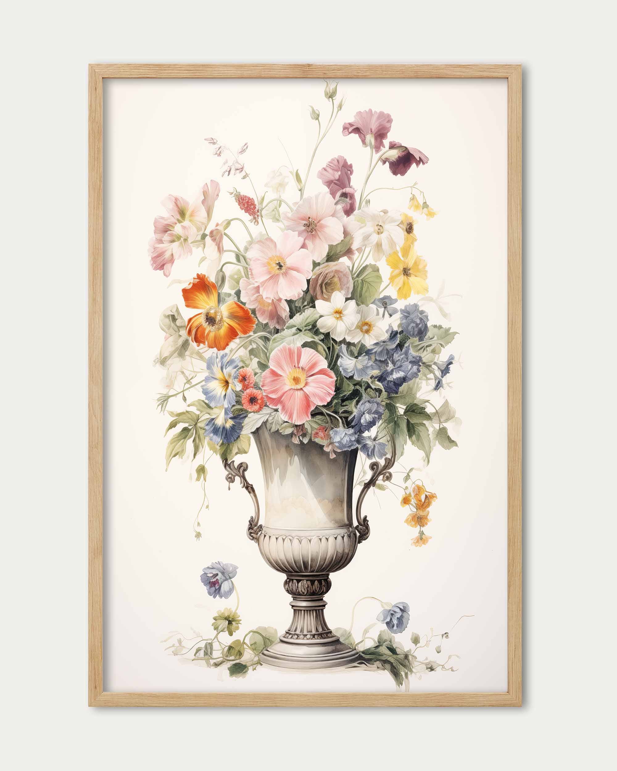 Roma Flowers Wall Art Print