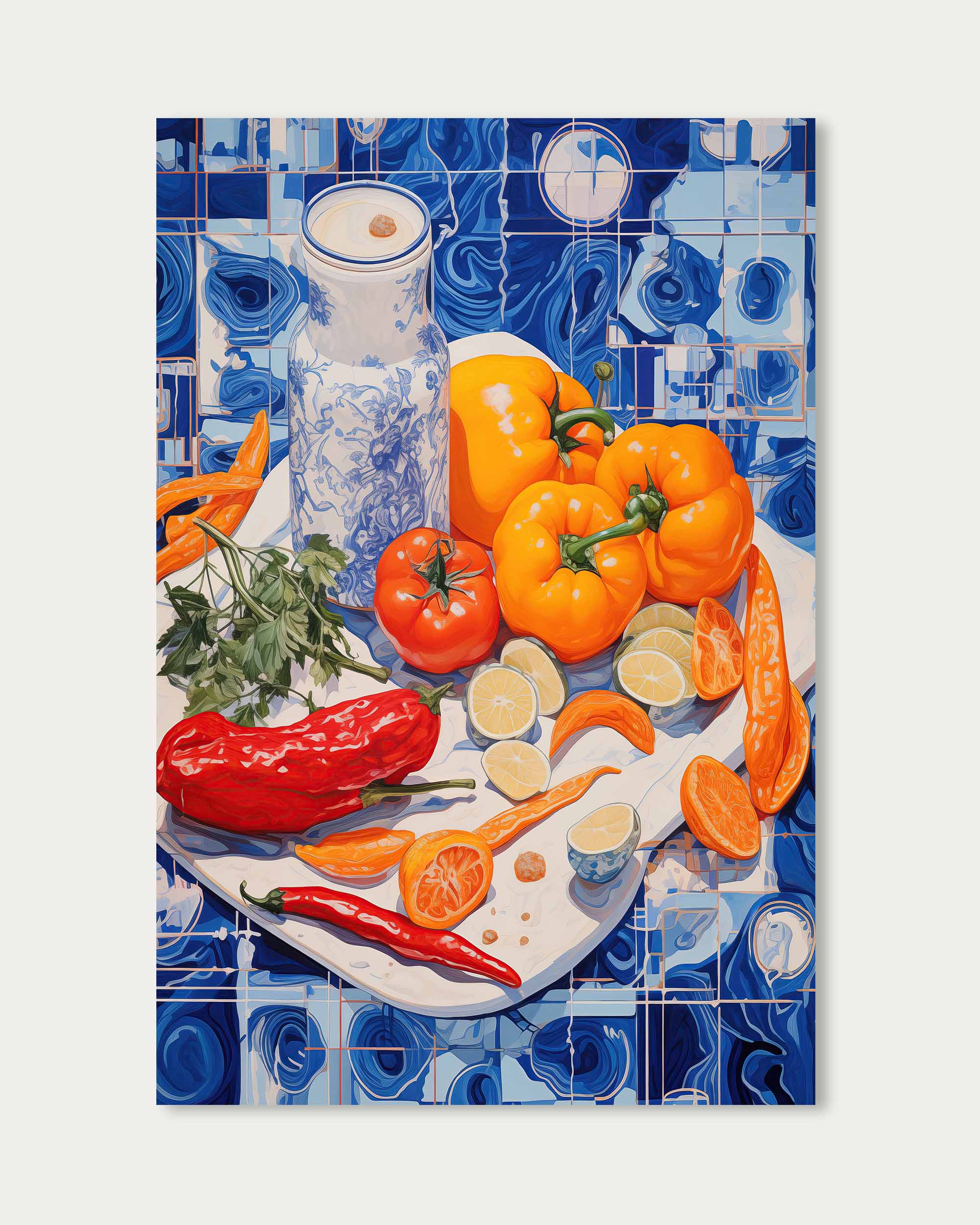 Colourful Picnic II Wall Art Print