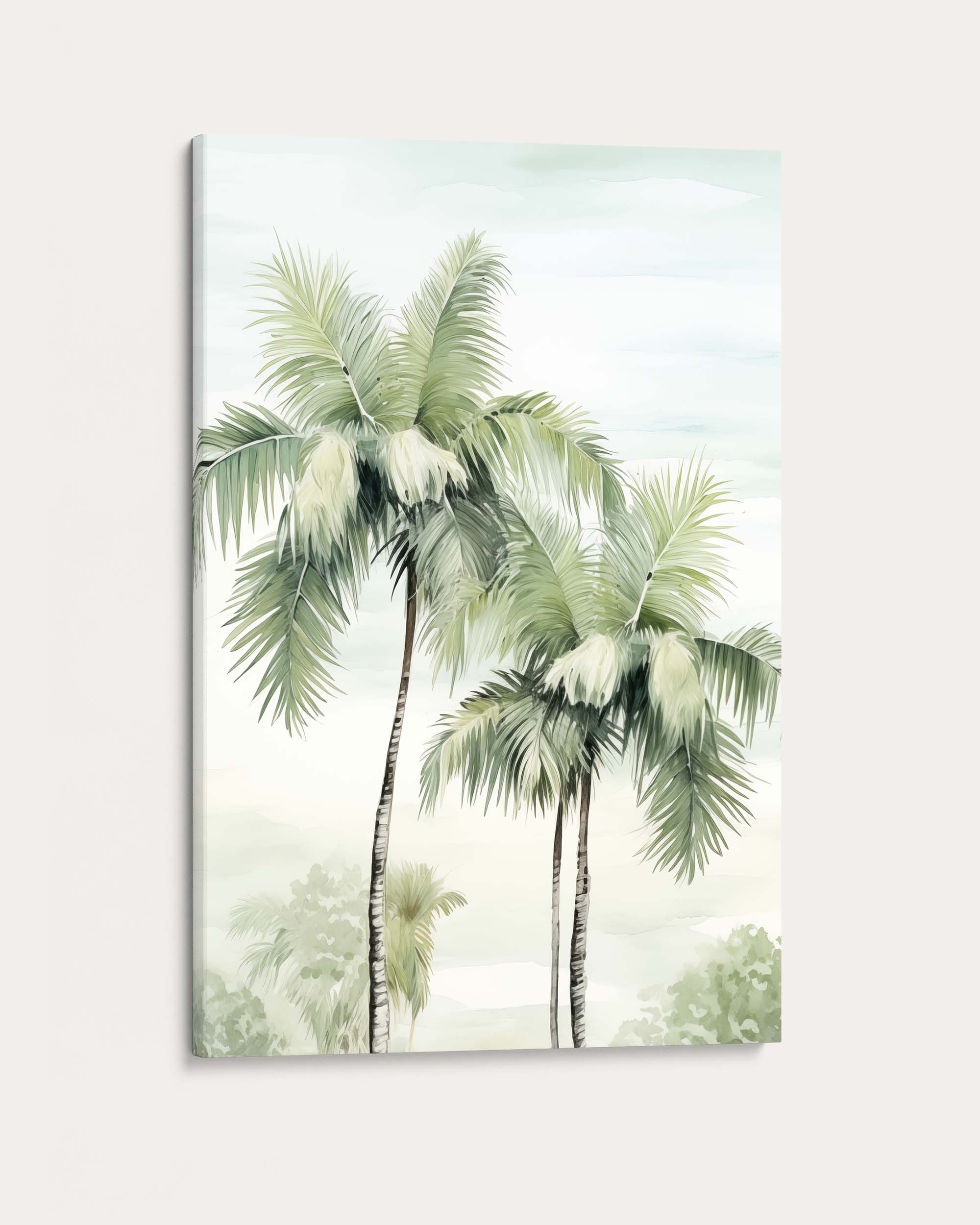 Two Palm Trees Wall Art Print
