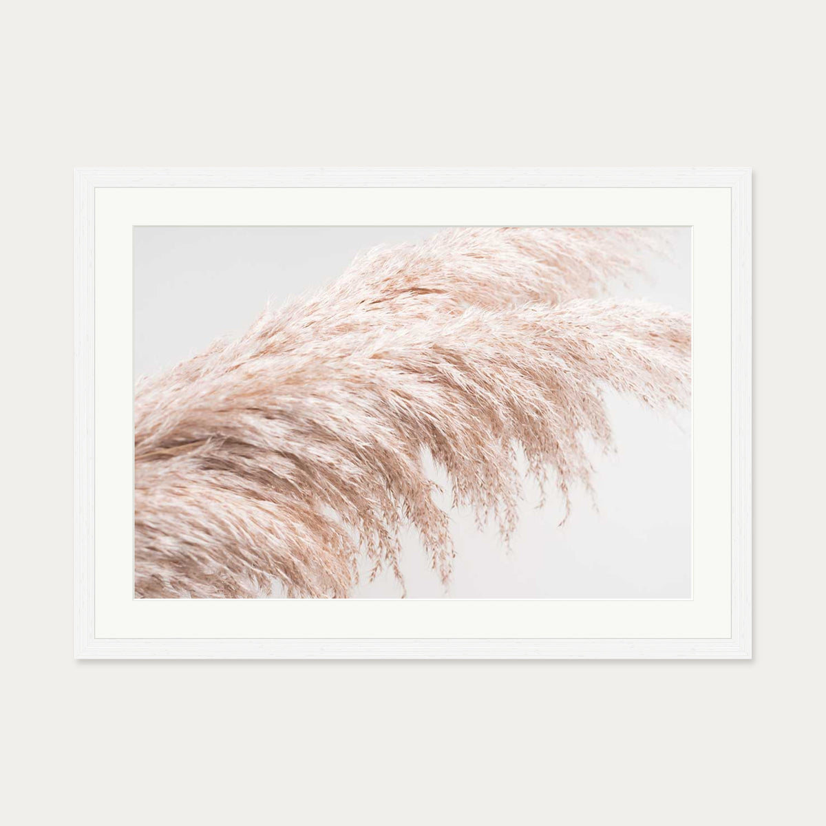 Pampass II Wall Art Print — 50 x 70 cm — White Frame