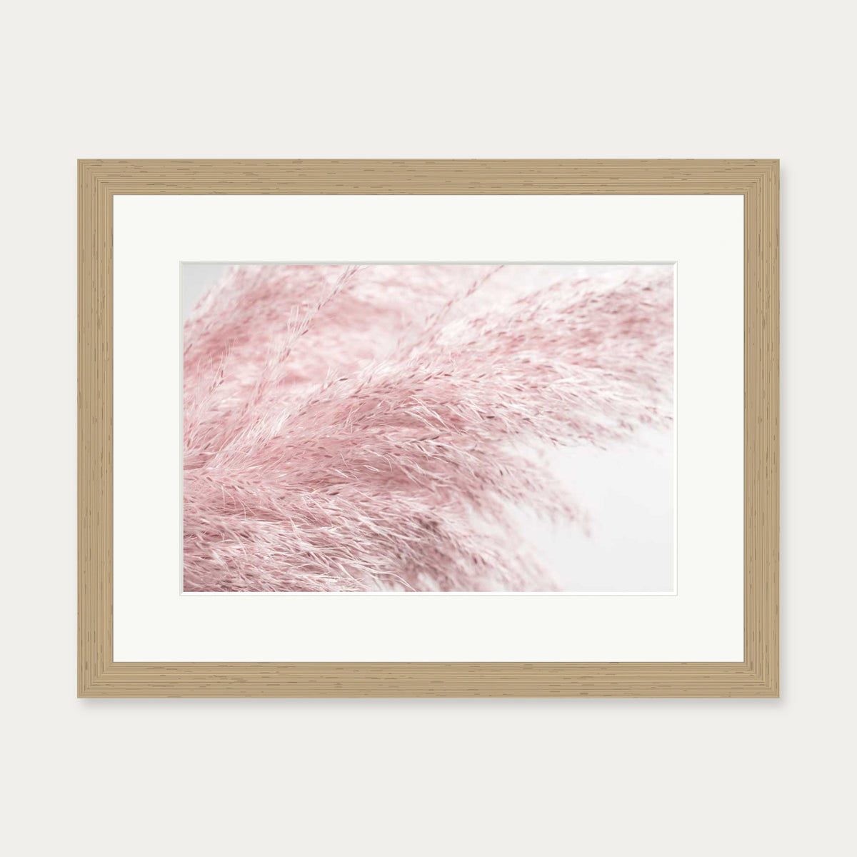 Pampass III Wall Art Print — 30 x 40 cm — Oak Frame
