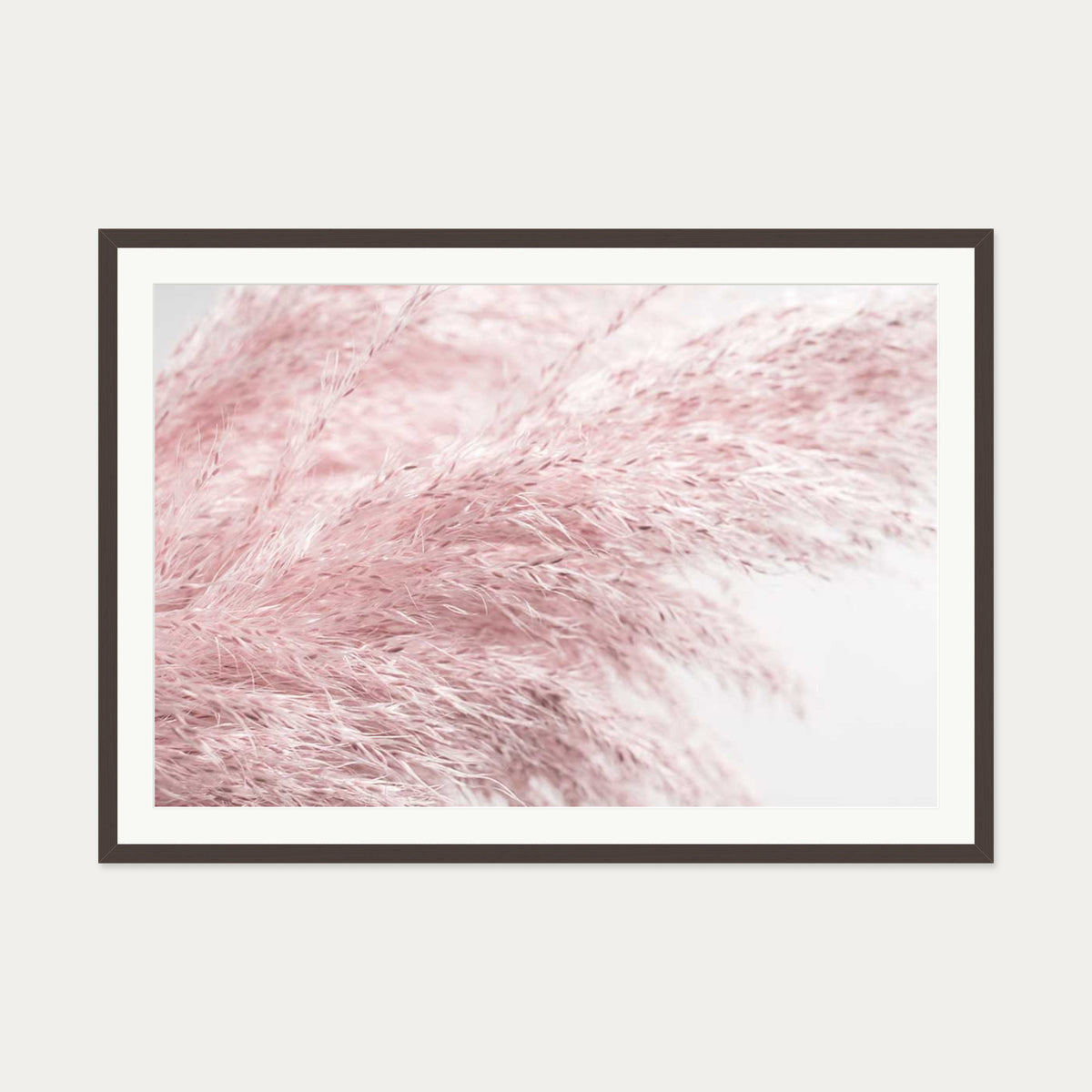 Pampass III Wall Art Print — 70 x 100 cm — Brown Frame