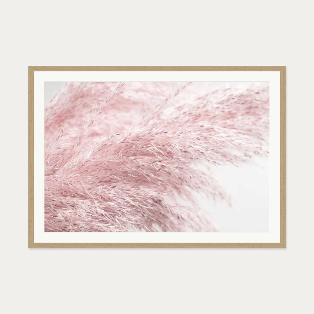 Pampass III Wall Art Print — 70 x 100 cm — Oak Frame