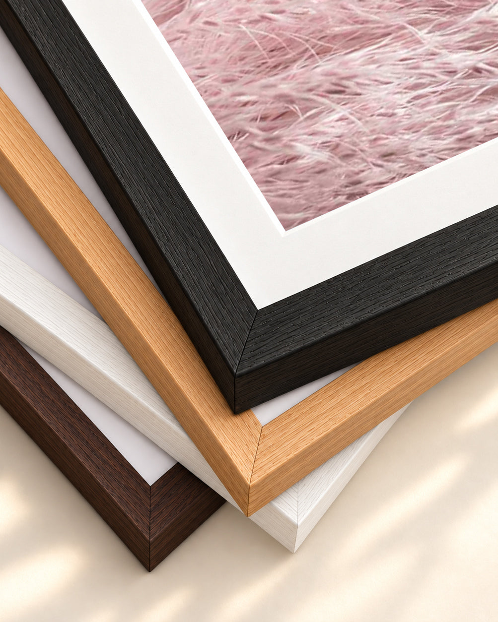 Pampass III Wall Art Print — framed print corner with 5 cm mount and bevel
