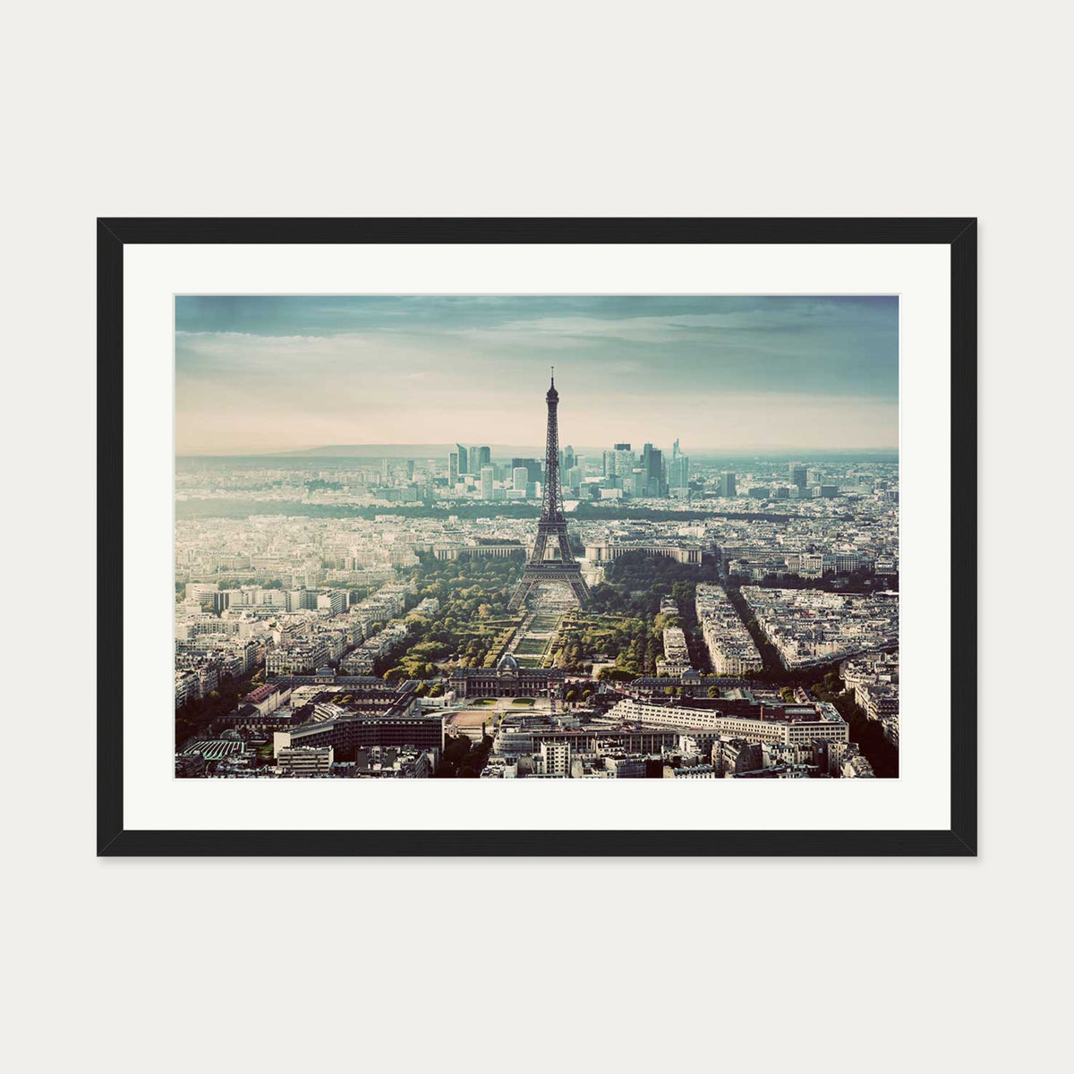 Paris City Poster — 50 x 70 cm — Black Frame