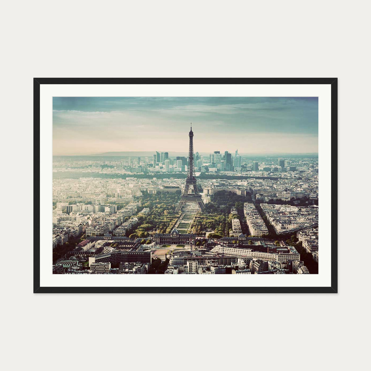 Paris City Poster — 70 x 100 cm — Black Frame