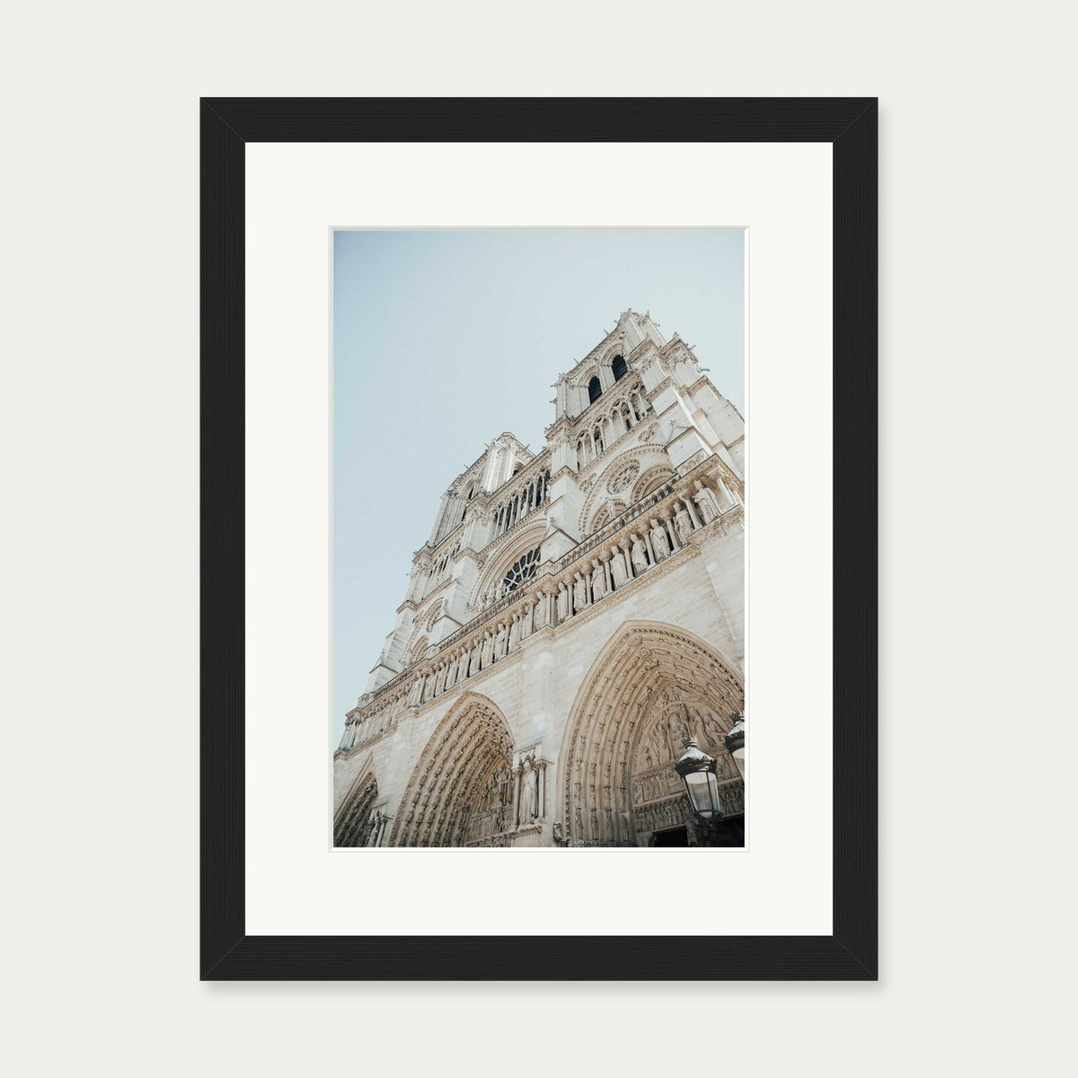 Parisian Architecture Art Print — 30 x 40 cm — Black Frame