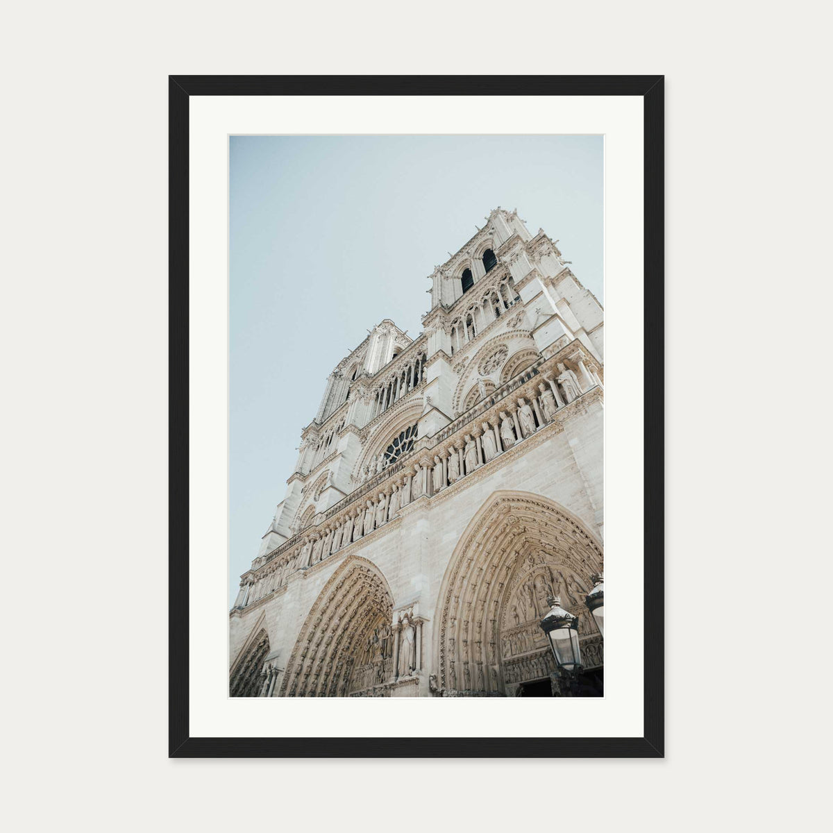 Parisian Architecture Art Print — 50 x 70 cm — Black Frame