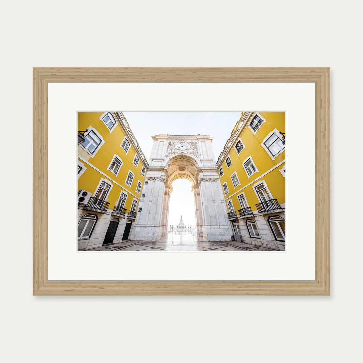 Parisian Architecture Wall Art Print — 30 x 40 cm — Oak Frame