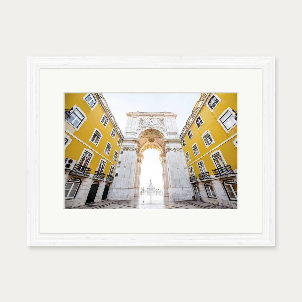 Parisian Architecture Wall Art Print — 30 x 40 cm — White Frame