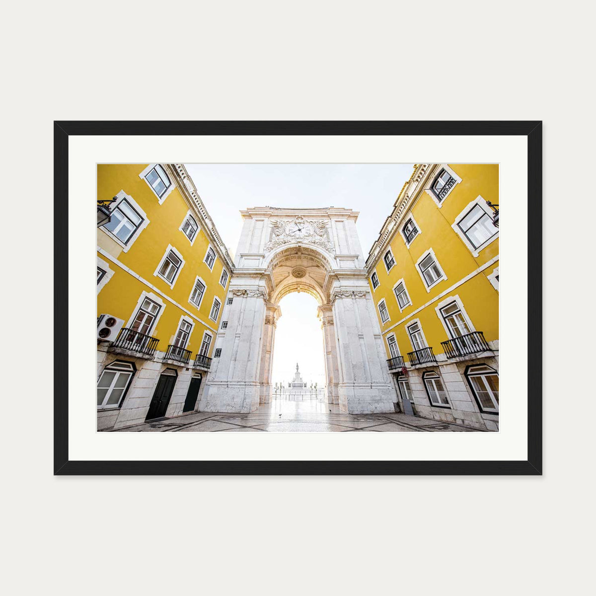 Parisian Architecture Wall Art Print — 50 x 70 cm — Black Frame
