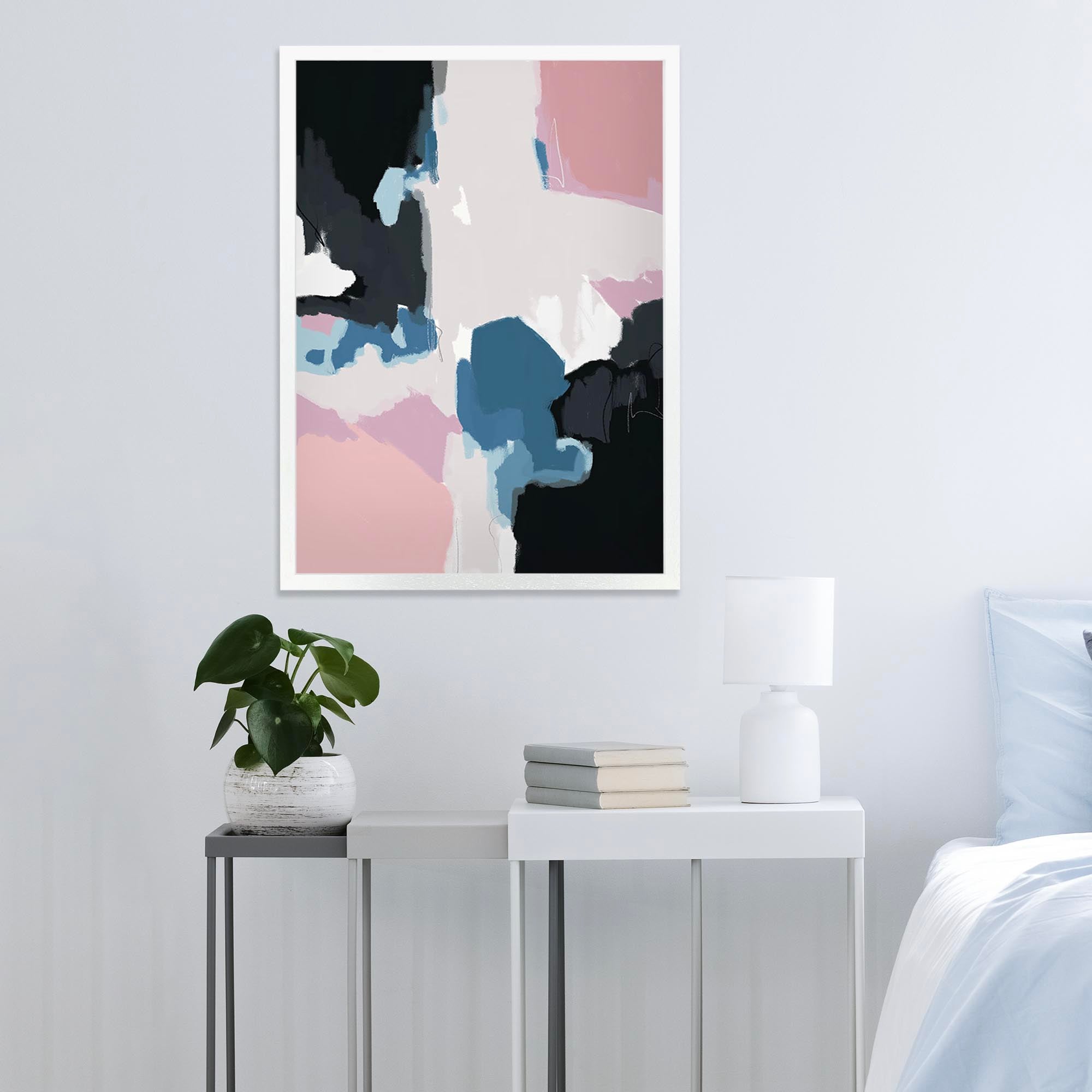 Abstract Pastel Colours 2 Framed Print