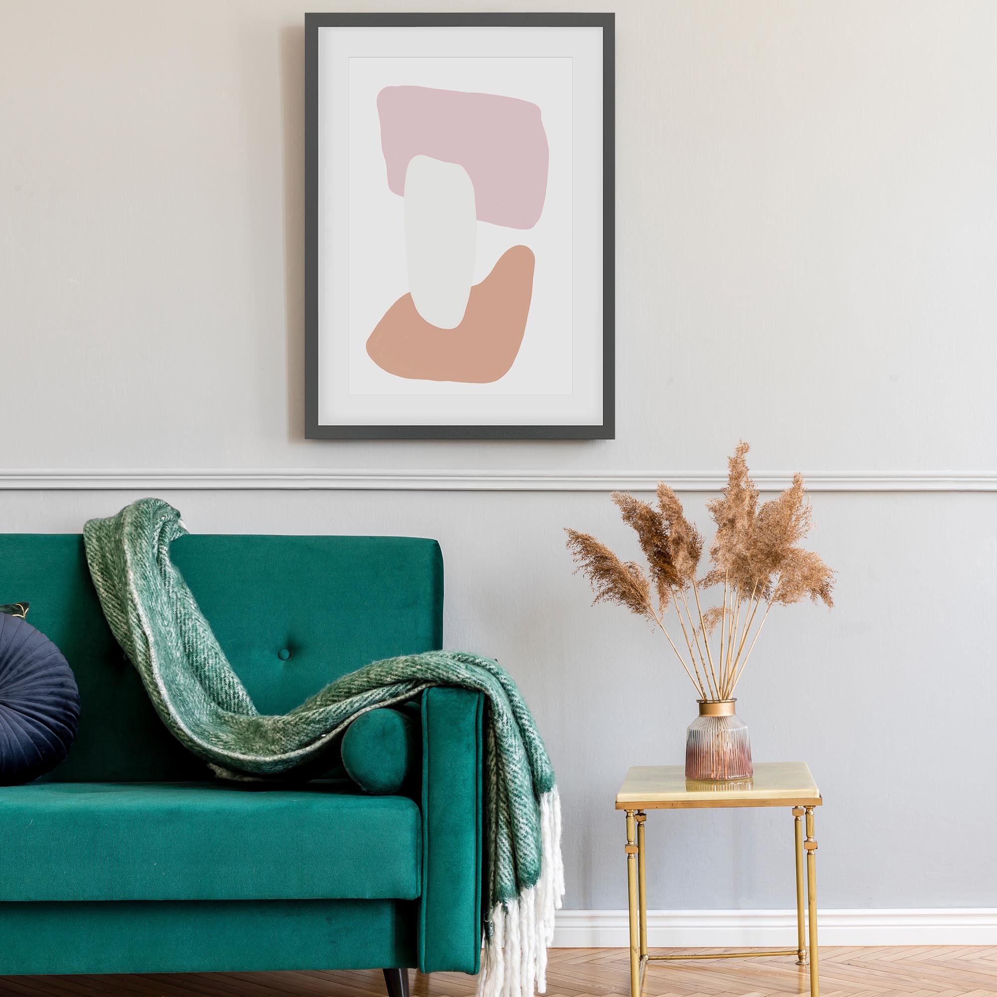 Trio Of Shapes Framed Art