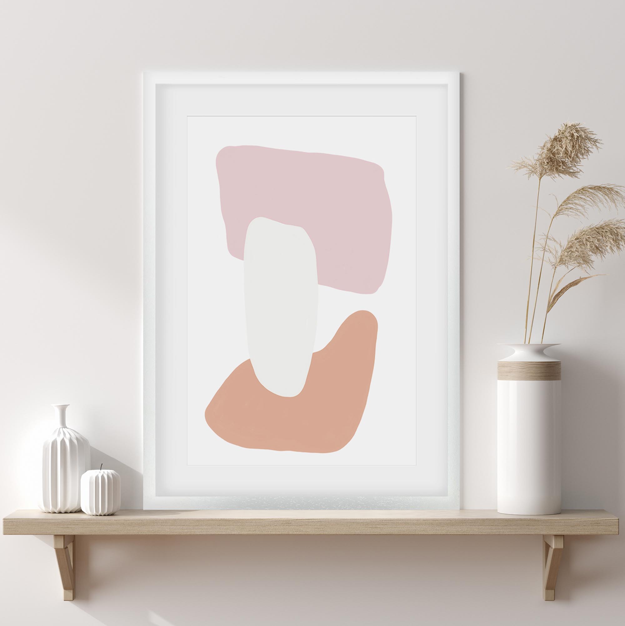 Trio Of Shapes Framed Art