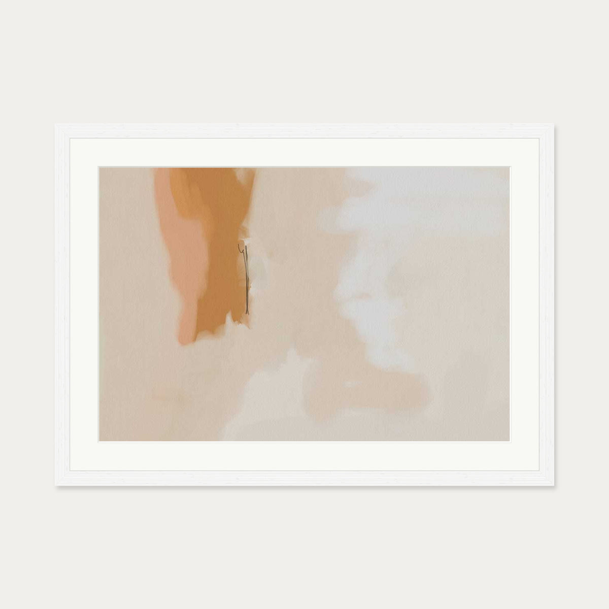 Peach Haze Art Print — 50 x 70 cm — White Frame