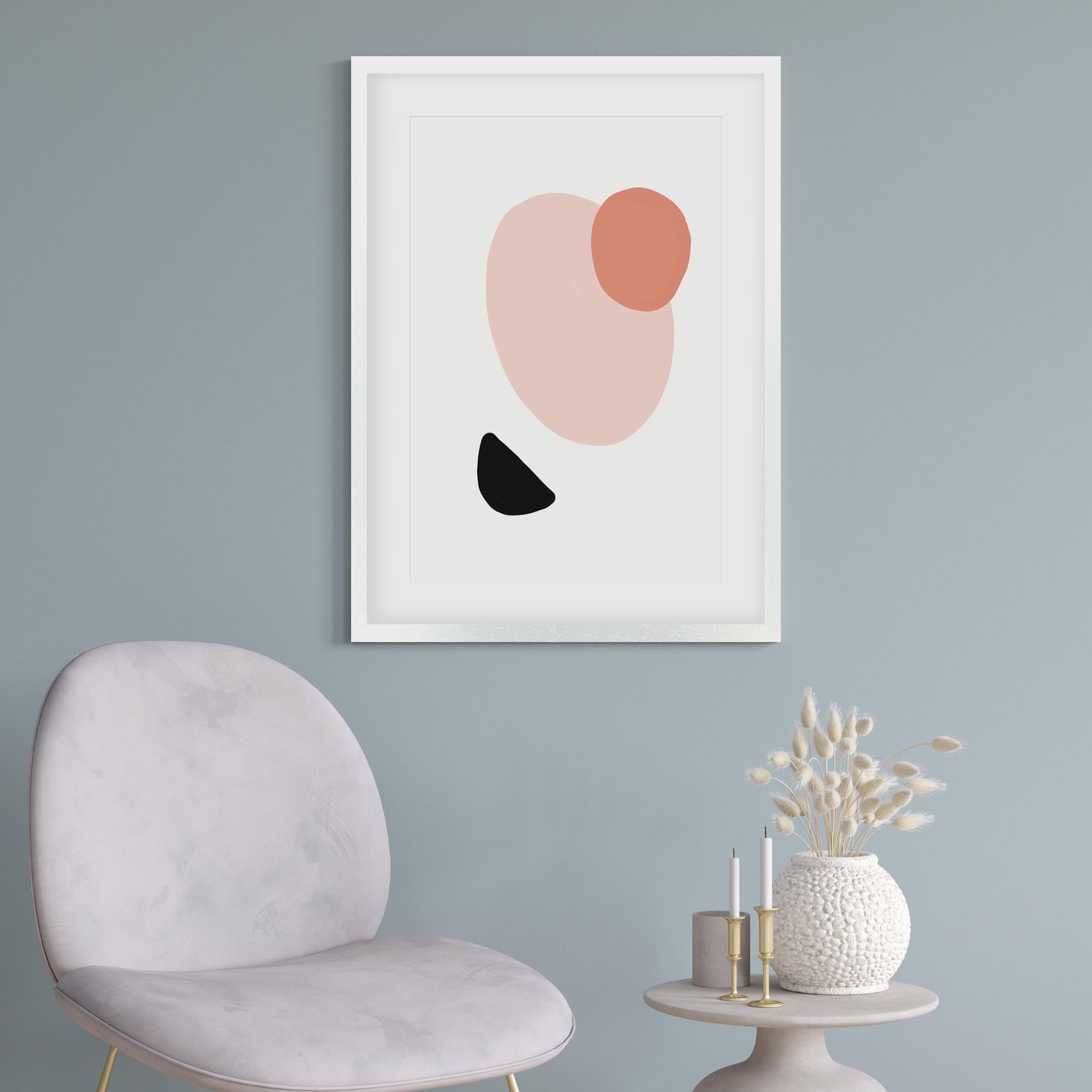 Bright Shapes Framed Art