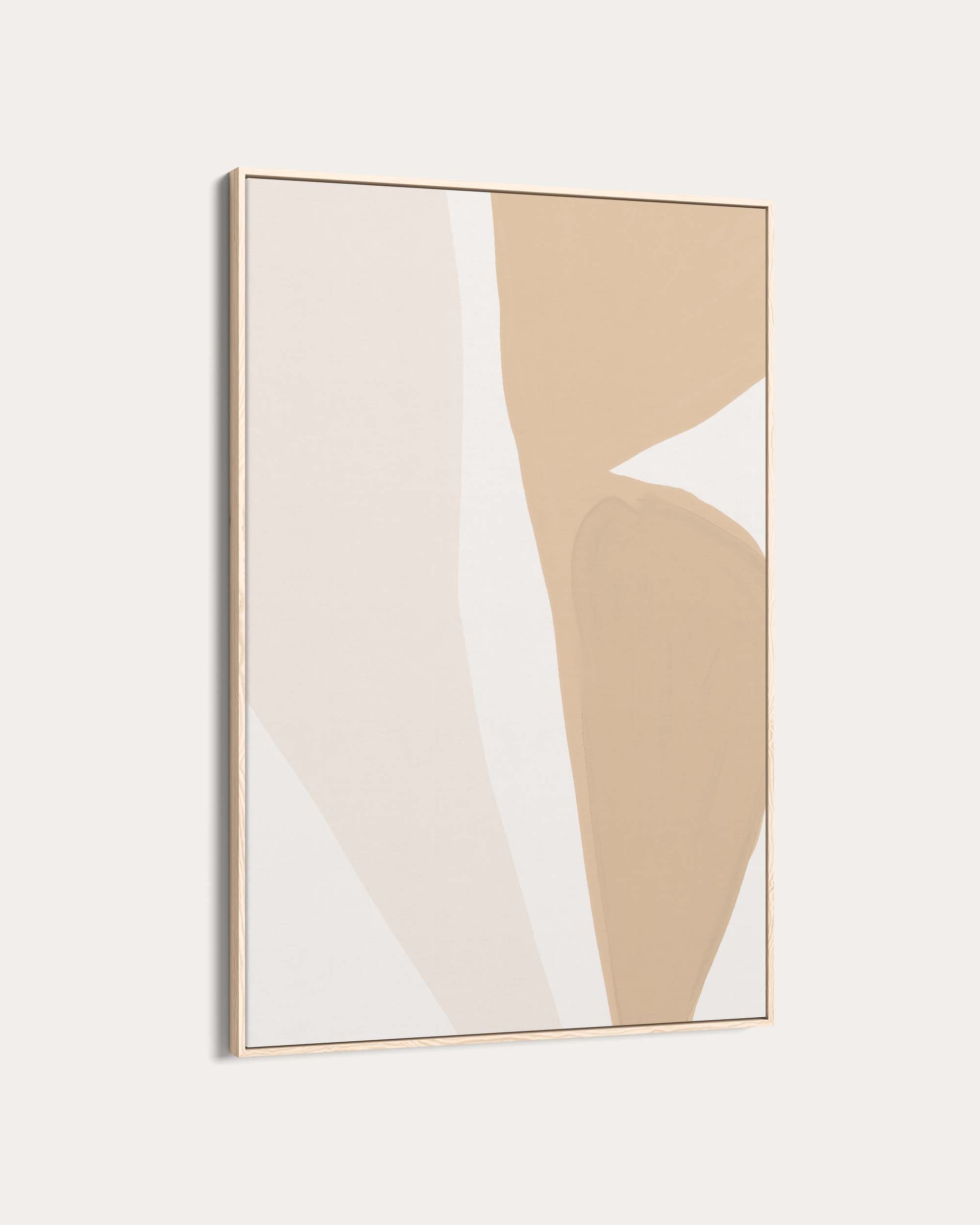 Beige Organic Shapes Wall Art