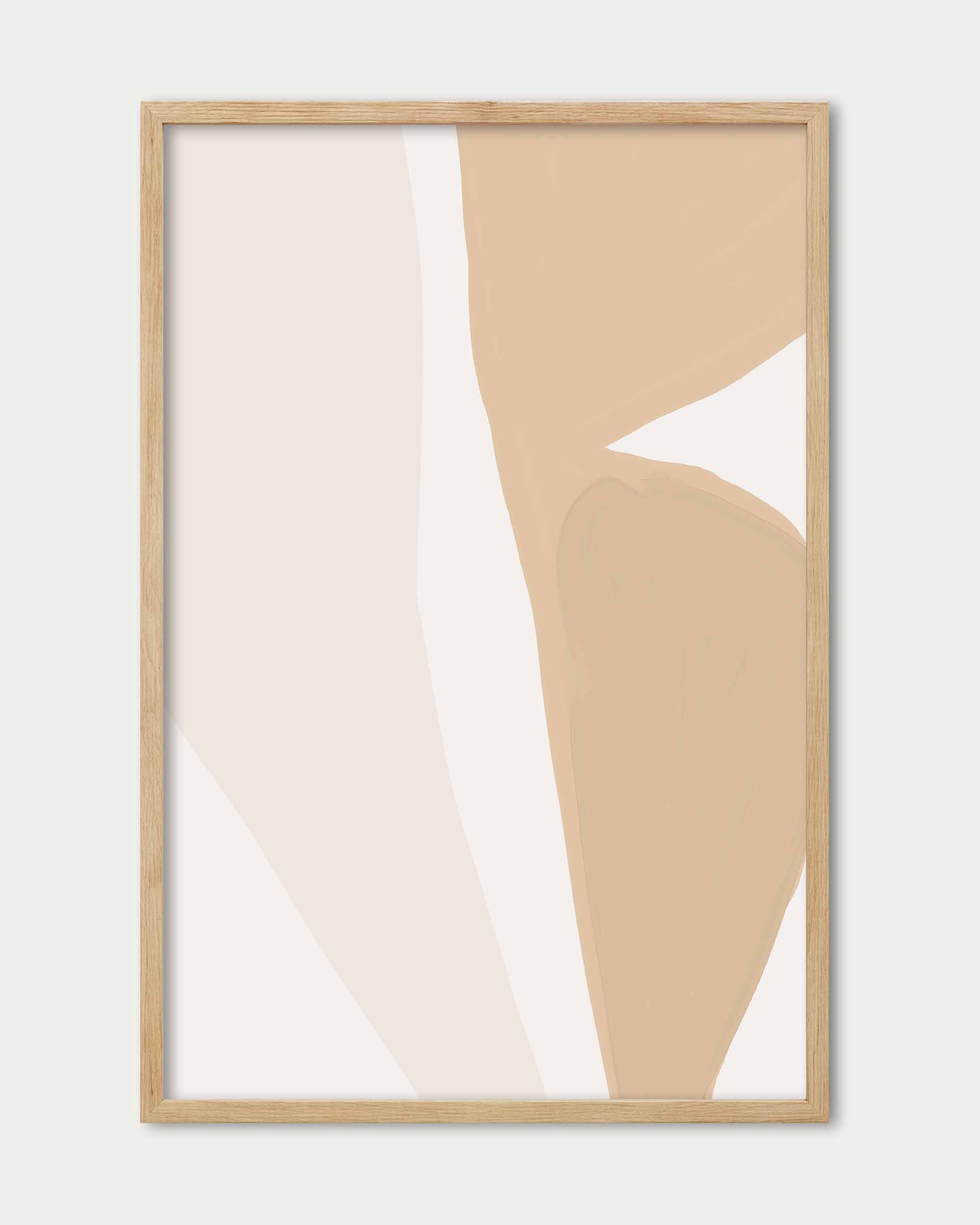 Beige Organic Shapes Wall Art